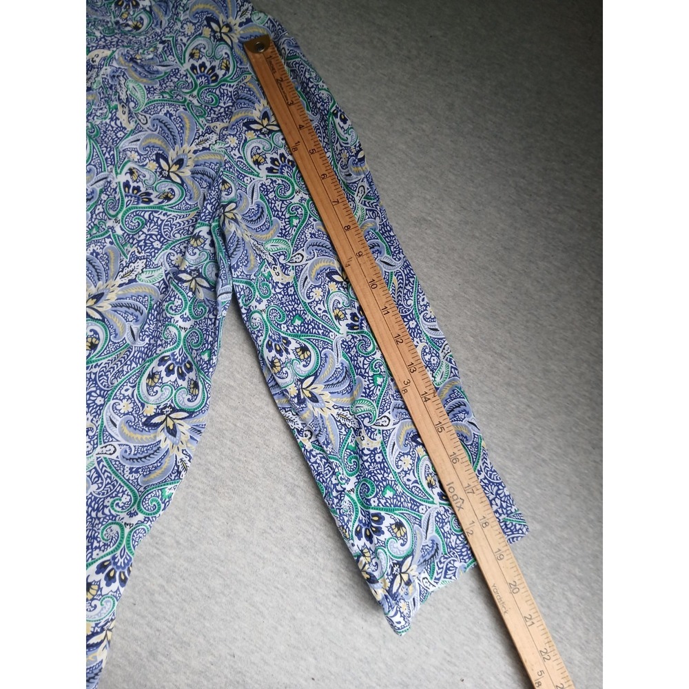 Talbots Top 2x Pintucked Cotton Boho Bohemian Beach Resort Everyday Casual - Picture 7 of 12